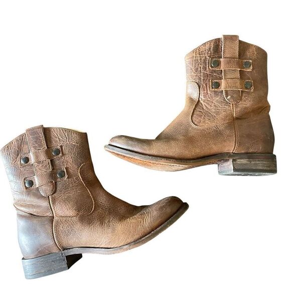 Justin Brown Leather MSL105 Western Cowgirl Work Boots Women’s Size 7.5B 7.5 B - Picture 1 of 8